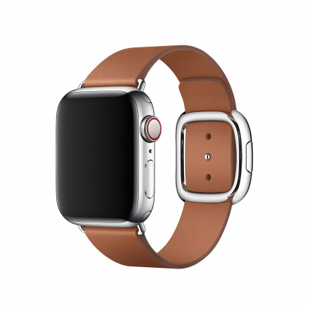 Apple Watch 40mm Band Saddle Brown Modern Buckle Small