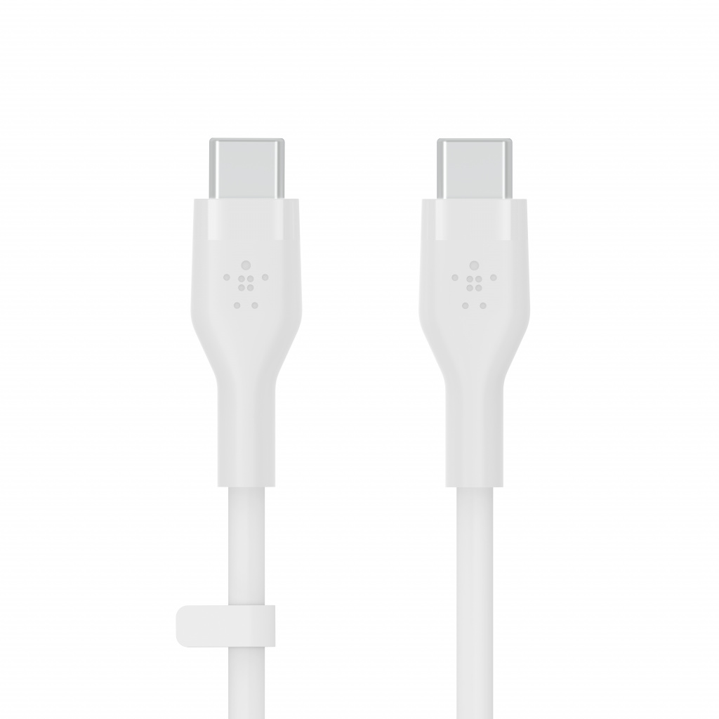Belkin BOOST CHARGE Flex Silicone cable USB-C to USB-C 2.0 - 2M - White