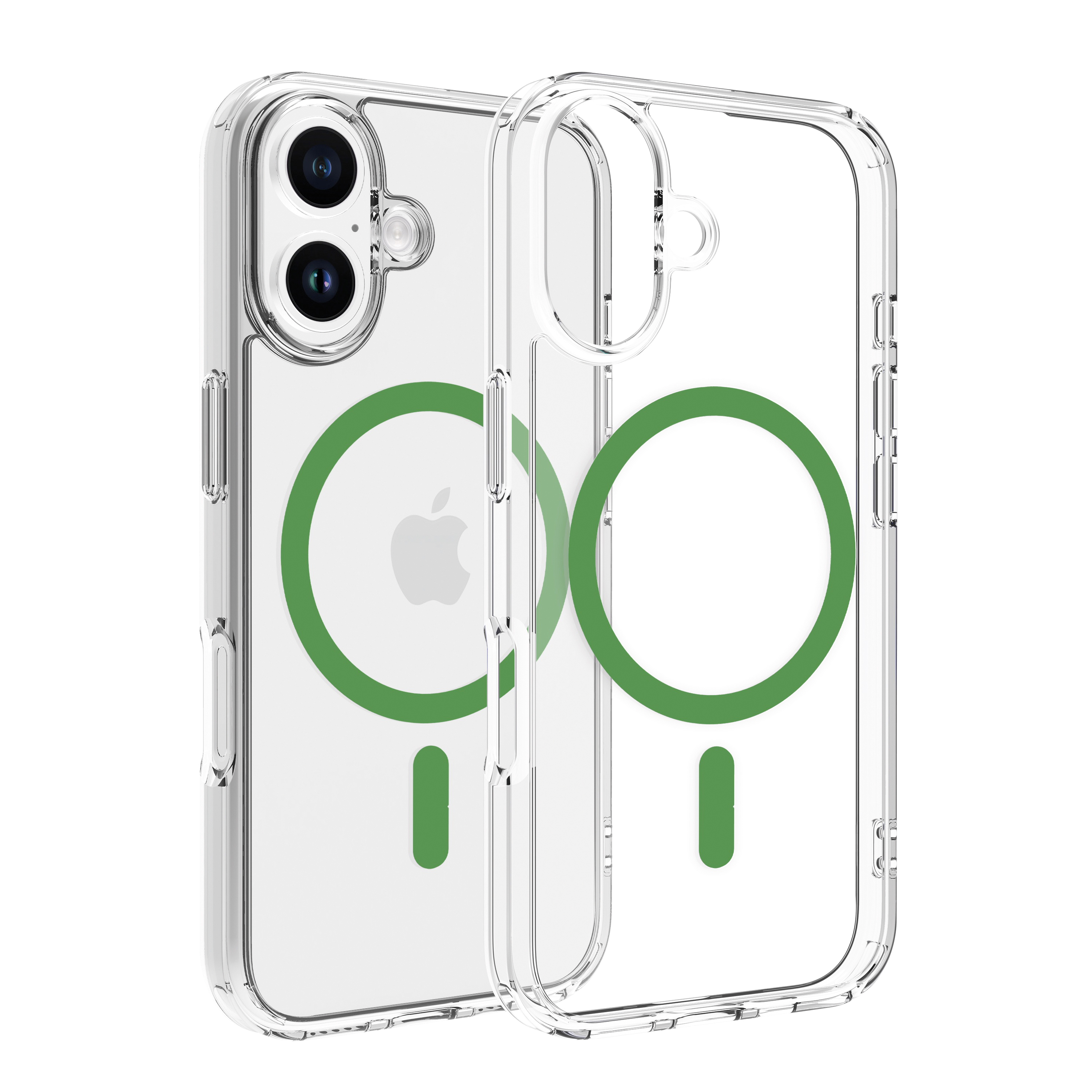 Dviced Magsafe iPhone 16 clear case - Green