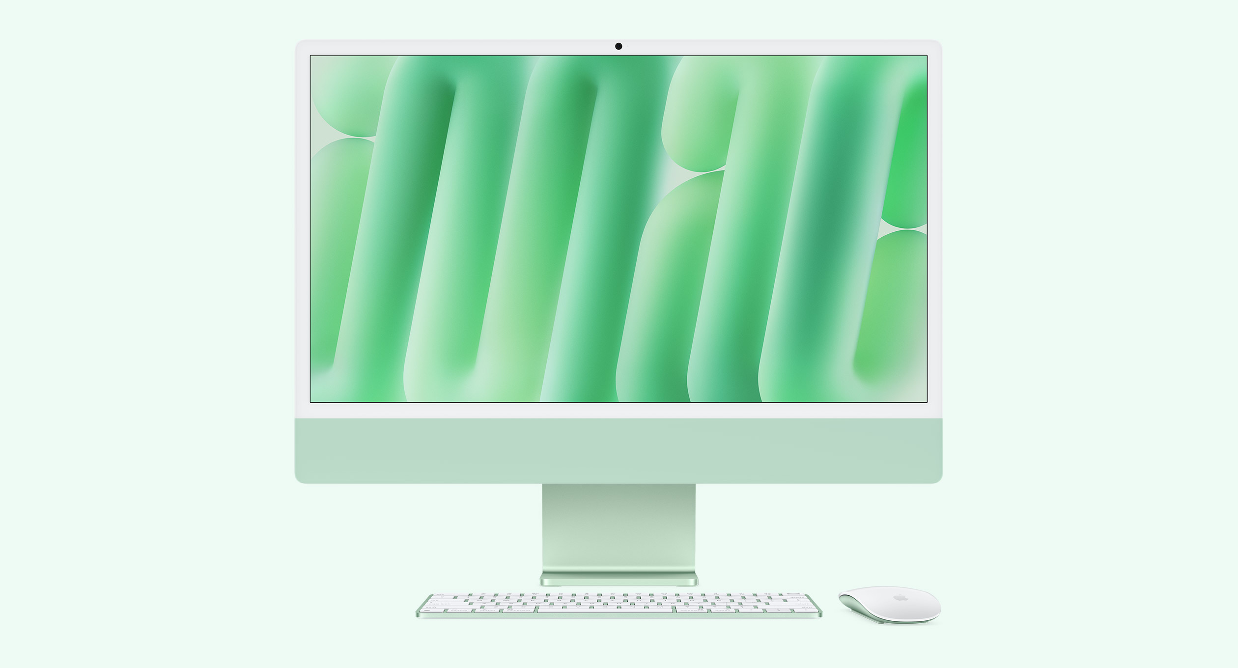 iMac 24" Retina 4.5K Display с Apple M4 с 8-Core CPU, 8-Core GPU, 16GB RAM, 256GB SSD - Green, Intl. Engl. клавиатура