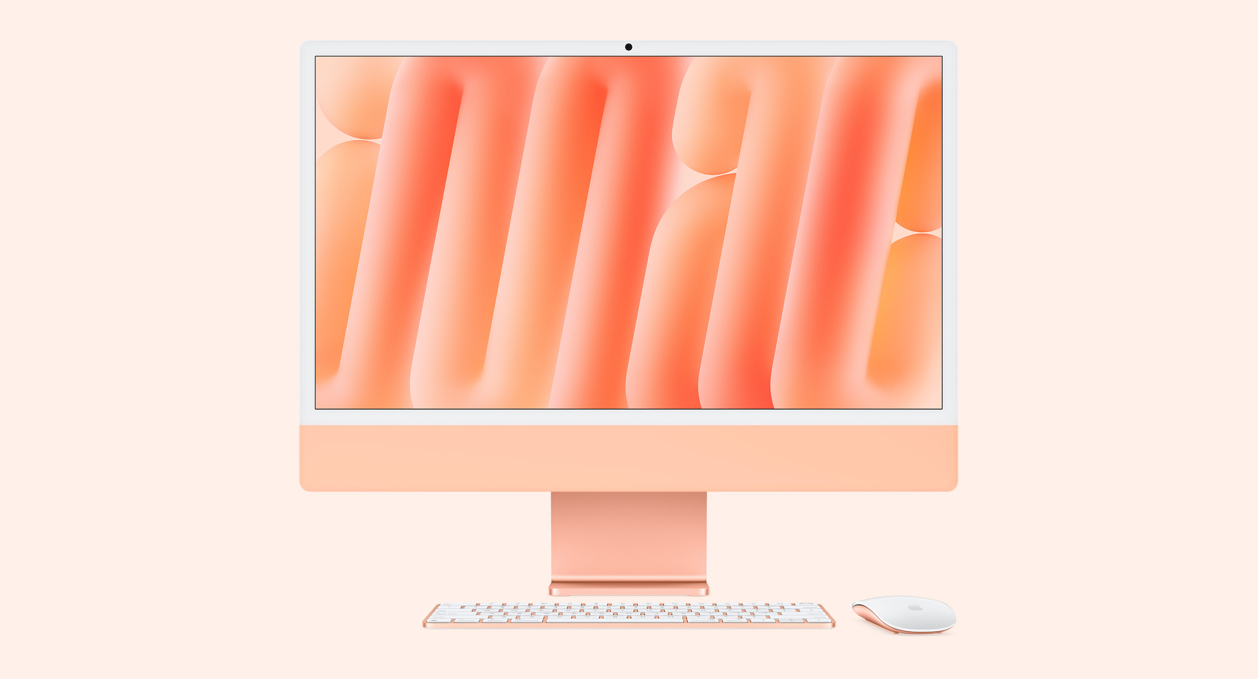 iMac 24" Retina 4.5K Display с Apple M4 с 8-Core CPU, 8-Core GPU, 16GB RAM, 256GB SSD - Orange, Intl. Engl. клавиатура