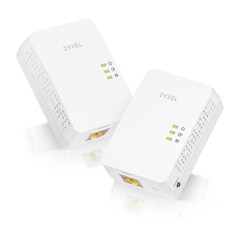 ZyXEL PLA5405v2 EU Twin Pack 1300/Mbps MIMO Powerline Gigabit Ethernet Adapter