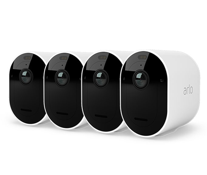 Arlo Pro 5 Outdoor Security Camera - 4 Camera Kit - White