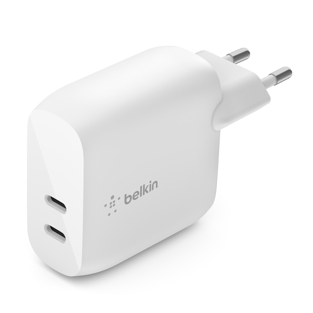 Belkin Dual USB-C PD Wall Charger 40W (2x20W) - White