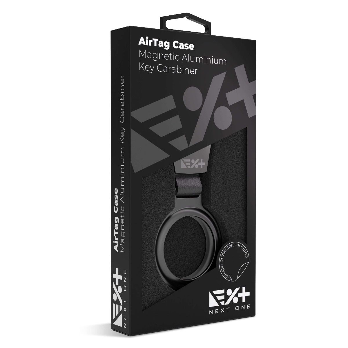 NextOne AirTag Magnetic Aluminium Key Carabiner - Black