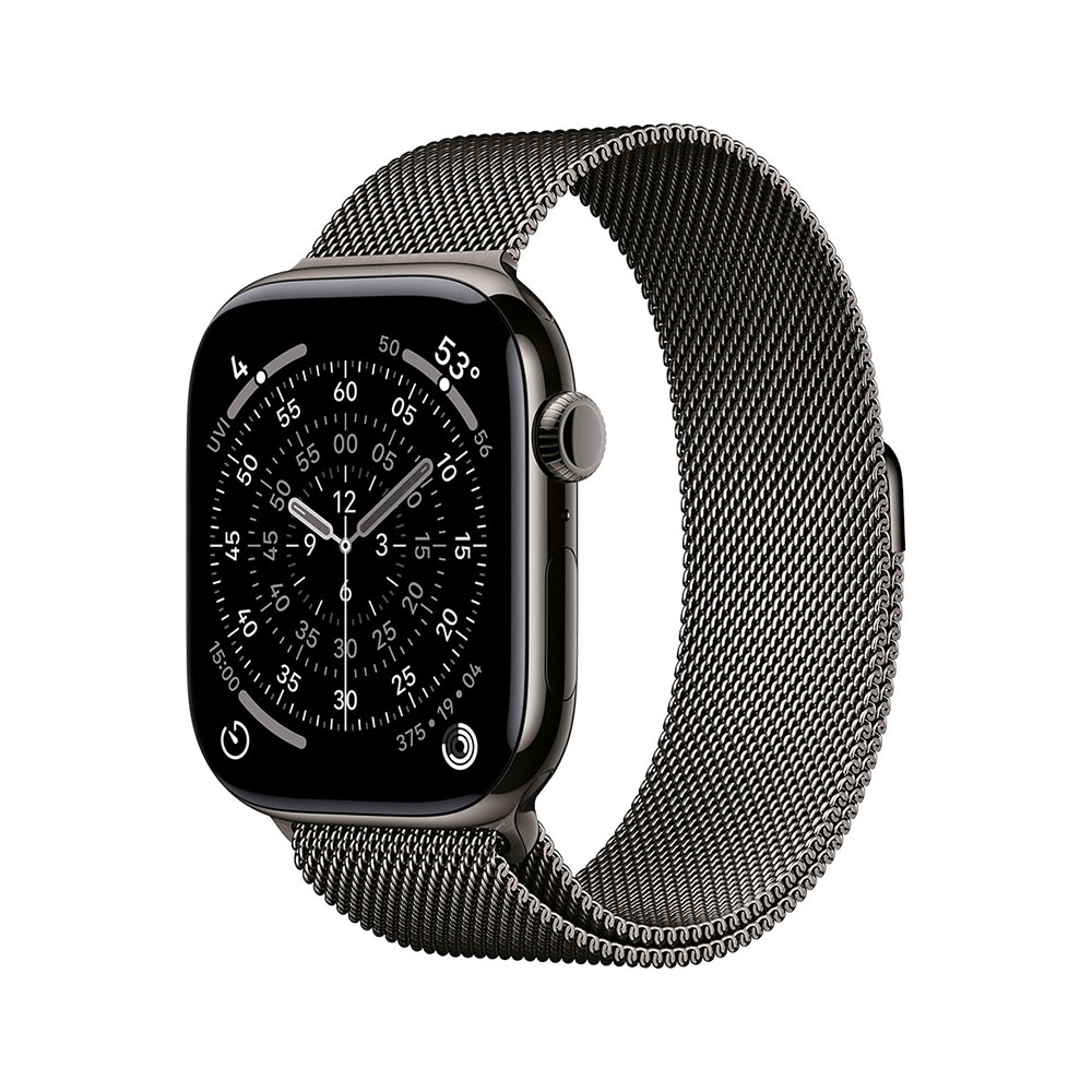 Apple Watch S11 Cellular 42mm Slate Titanium Case with Slate Milanese Loop