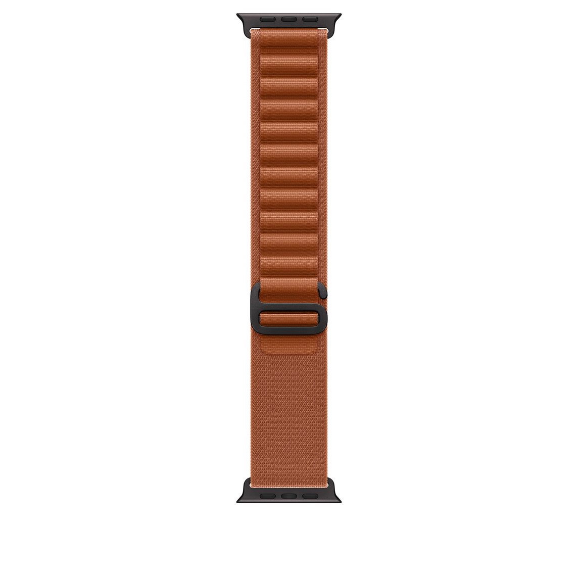Apple Watch 49mm Loop: Terra Cotta Alpine Loop - Large - Black Titanium Finish