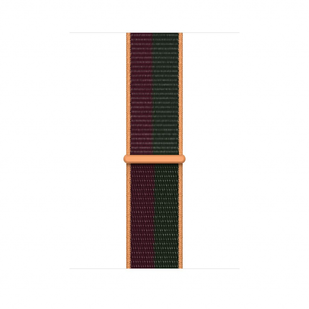 Apple Watch Dark Cherry/Forest Green Sport Loop Regular 45mm