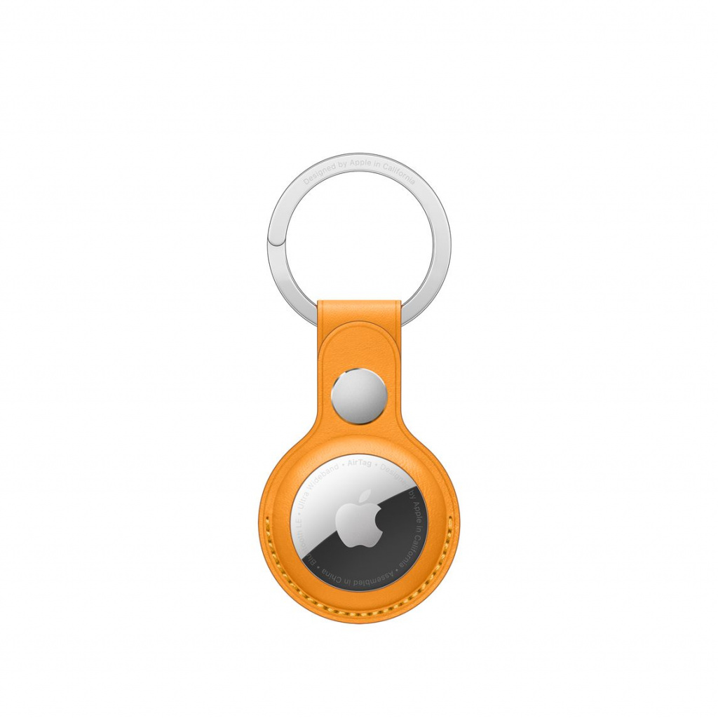 Apple AirTag Leather Key Ring California Poppy (Seasonal Summer 2021)