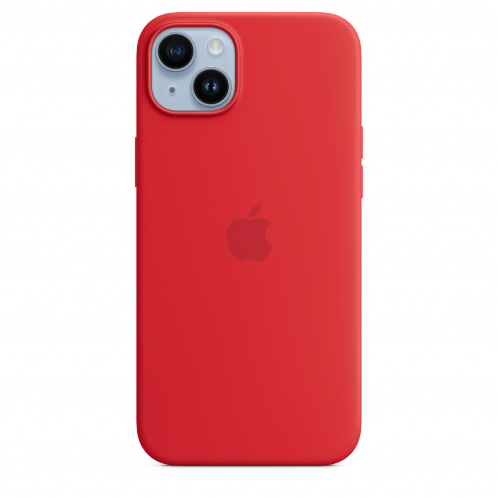 Apple iPhone 14 Plus Silicone Case with MagSafe - Red