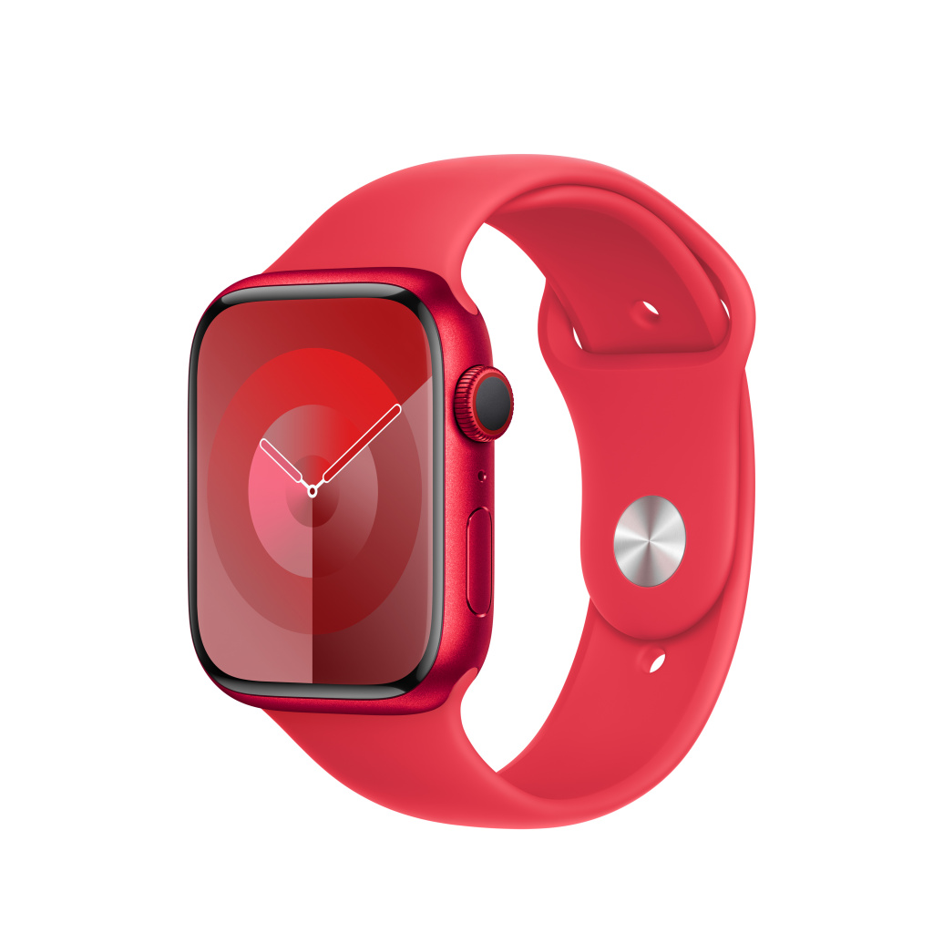 Apple Watch Series 9 Cellular 41mm Red Alu Case w RED Sport Band - M/L