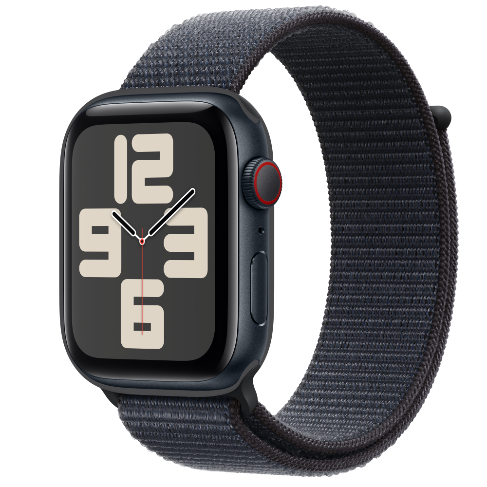 Apple Watch SE2 v3 Cellular 44mm Midnight Alu Case with Ink Sport Loop