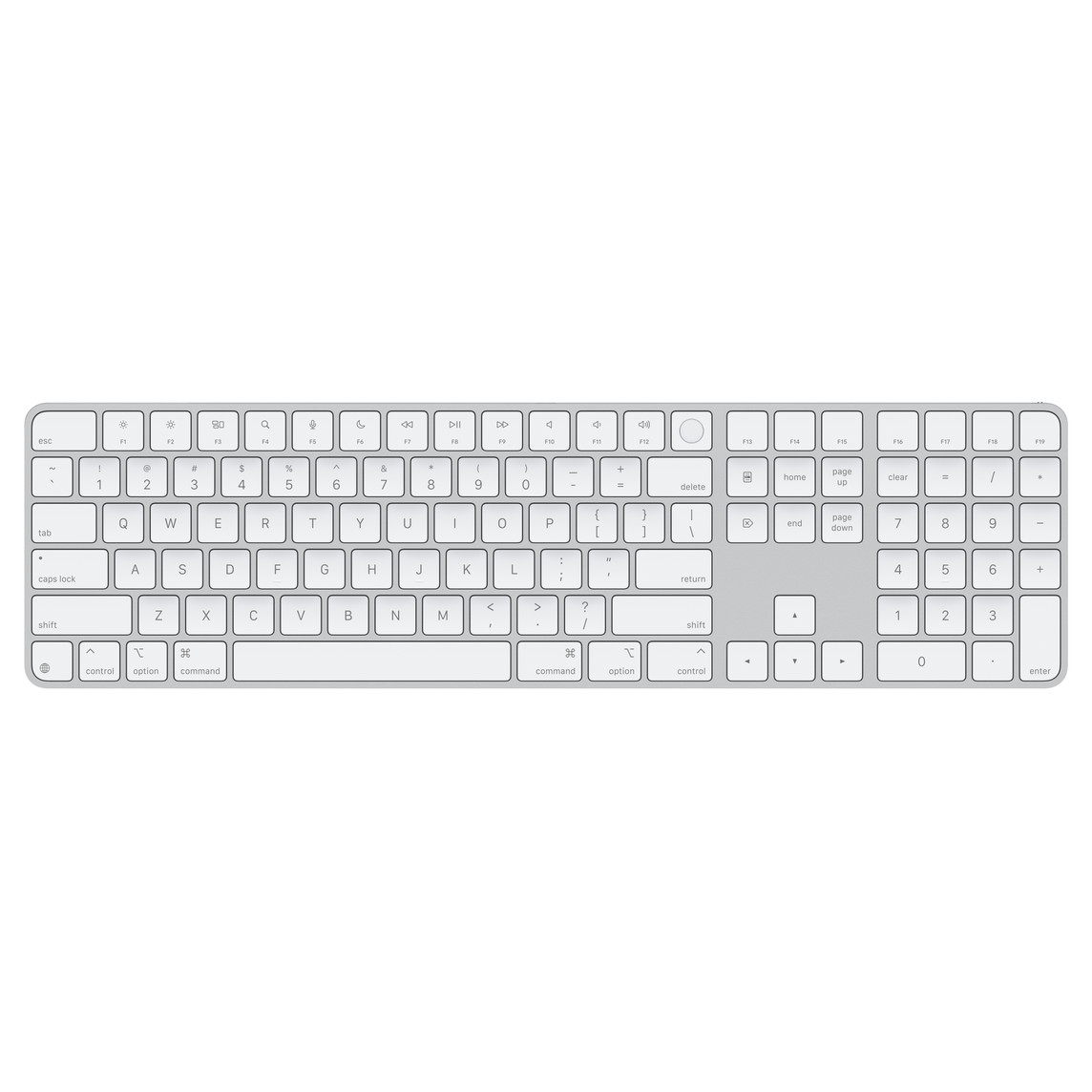 Apple Magic Keyboard (2024) w Touch ID and Numeric Keypad - Bulgarian - White Keys